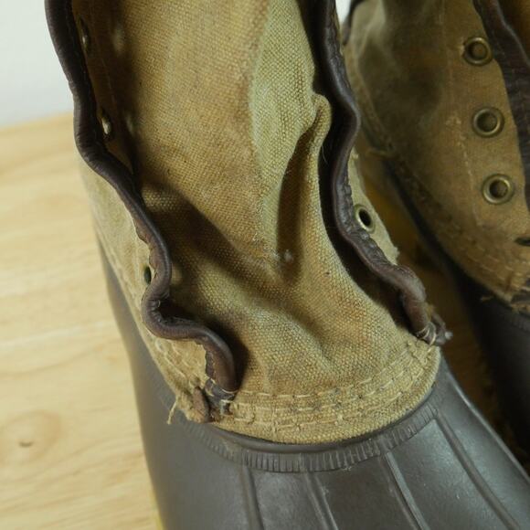 L.L.Bean‎ Signature Waxed Canvas Maine Hunting Boots Kathadin Patch Men\'s 9 M main image 14